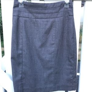 Gray pencil skirt